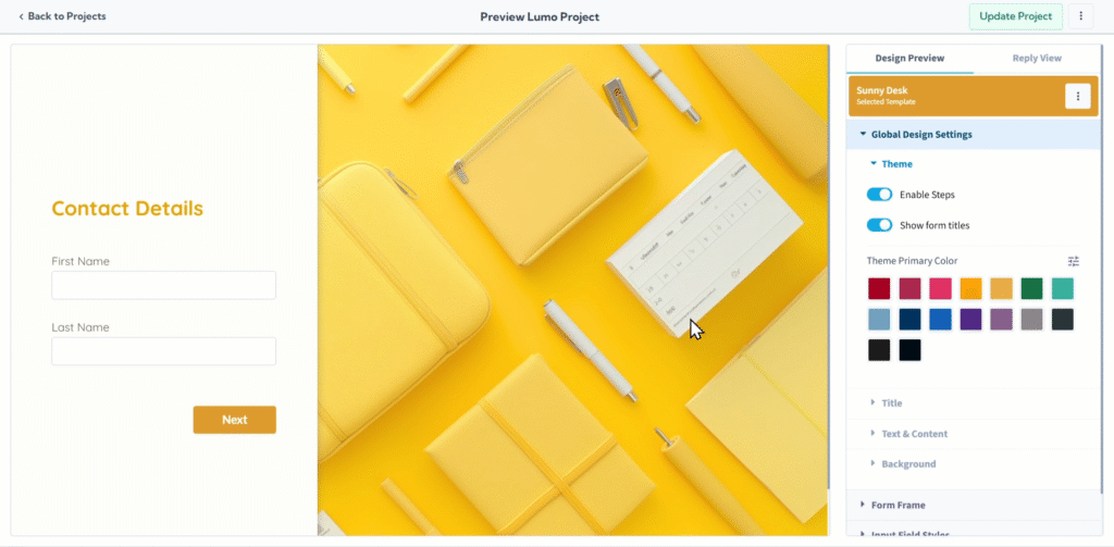Illustration for LumoPages Help: Customizing Your Lumo's Design