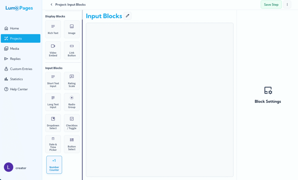 Illustration for LumoPages Help: Number Counter Field