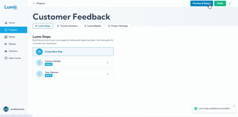 Illustration for LumoPages Help: Previewing Your Lumo