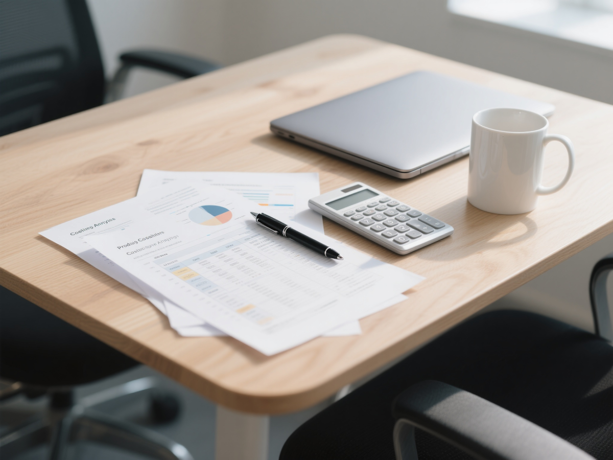 Professional desk setup for freelancers managing portfolio inquiries