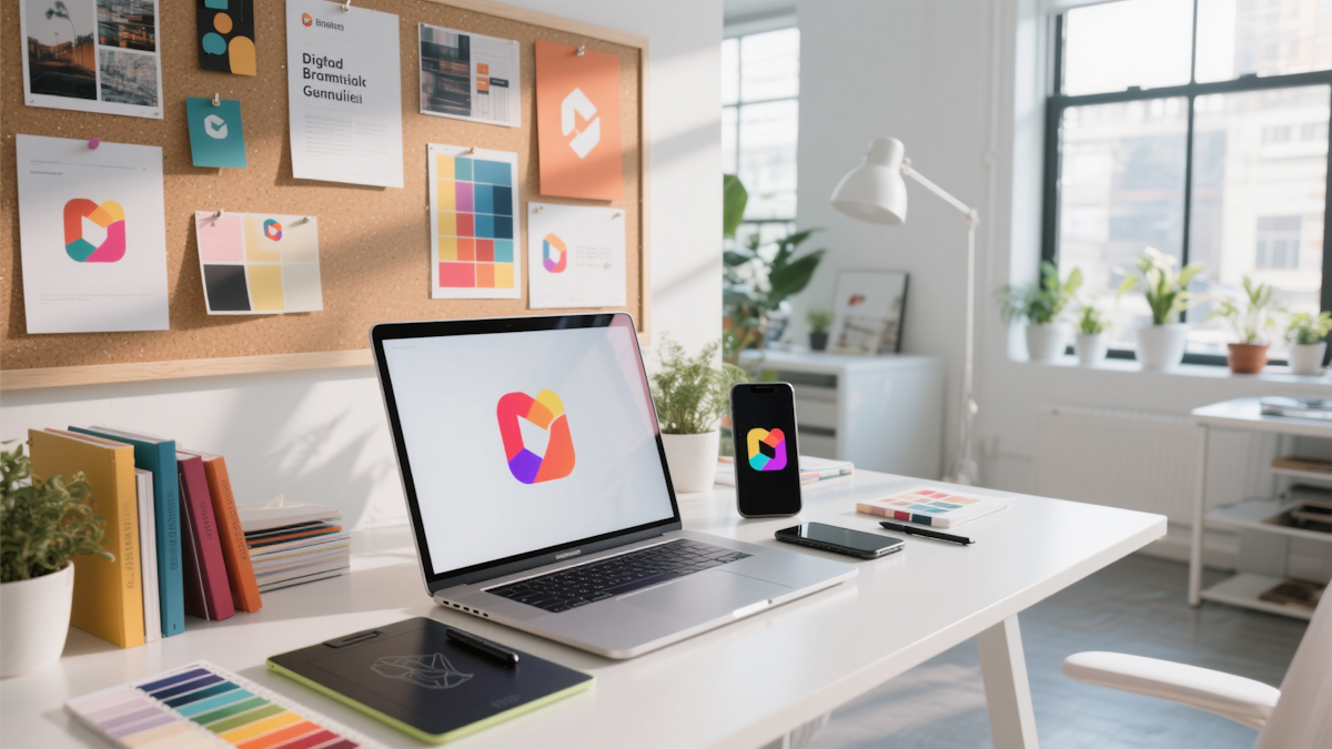 Minimal desk workspace with laptop for building a static site with embedded forms